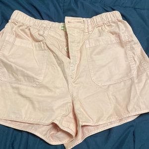 madewell pink shorts